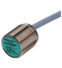 Pepperl&plus;Fuchs Inductive Proximity Metal Barrel Sensor; 18mm; Embeddable; 10-30VDC; NO; PNP; 2m Potted Cable